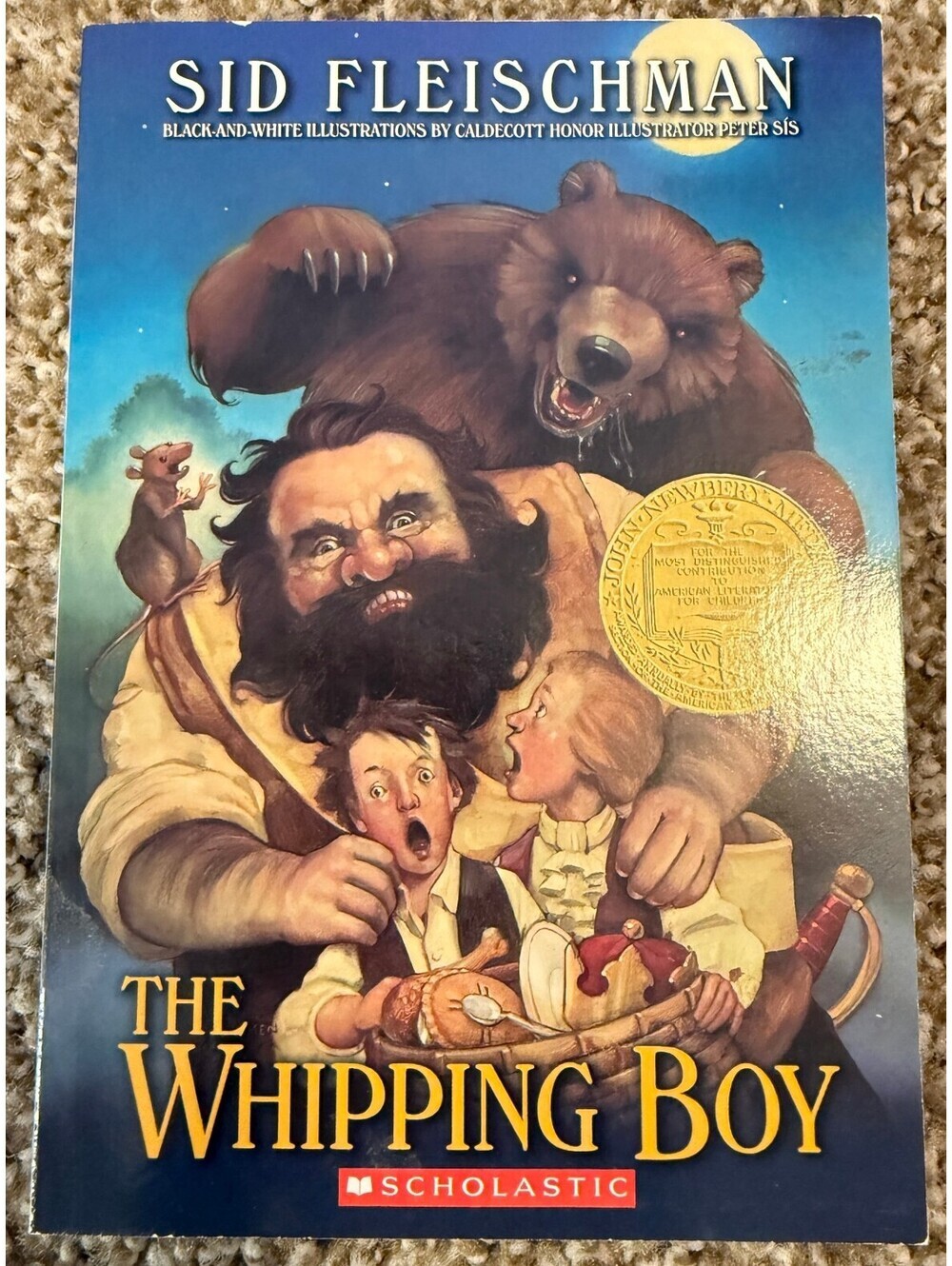 BOOK The Whipping Boy by Sid Fleischman - Newbery Medal Winner